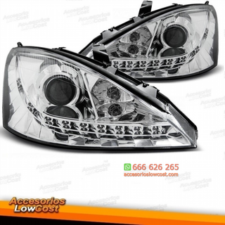 FAROS LUZ DIURNA  LED FORD  FOCUS, 98-01  CRISTAL