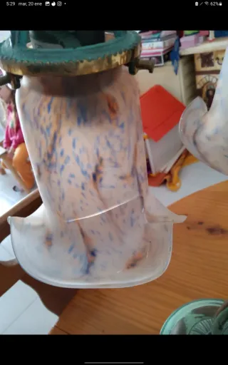 2 Lámparas Vidrio Art Déco Vianne