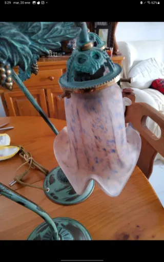 2 Lámparas Vidrio Art Déco Vianne