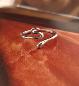Anillo Serpiente Plata de Ley Ajustable