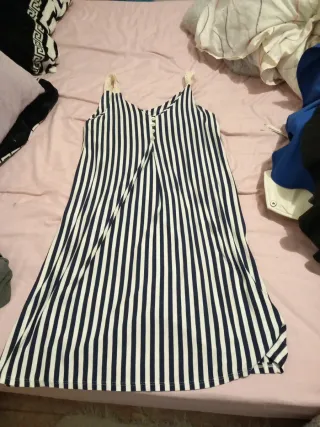 Chaleco de pelo y polipiel beige/blanco