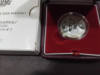 Moneda 5€ San Marino 2005 Olimpiadas Invierno
