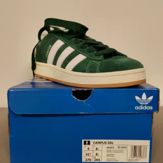 Adidas Campus 00s Verde/Bianco Taglia 42 2/3