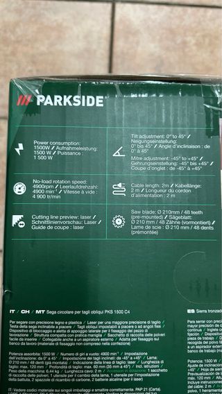 Sierra ingletadora Parkside