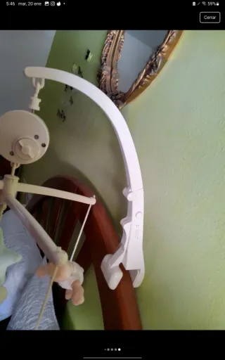 Móvil musical cuna peluches