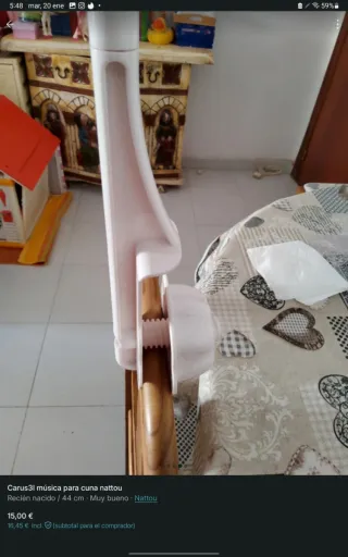 Móvil Musical Nattou para Cuna