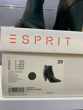 Tronchetti donna Esprit pelle verdi