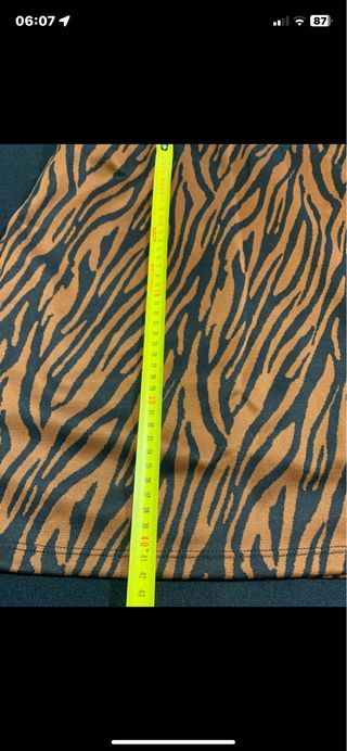 Minigonna animalier nuova taglia L