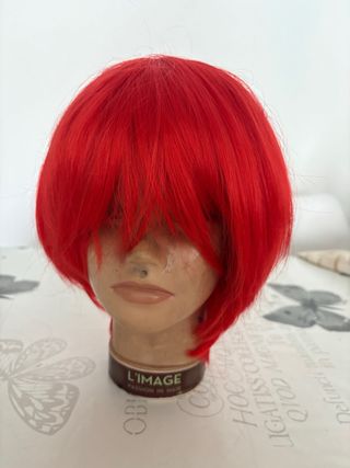 Peluca Roja Corta cosplay