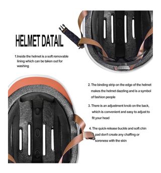 Capacete de bicicleta RHOKIC cor de terracota