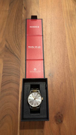 Reloj Nixon Sentry SS Oro y Plata