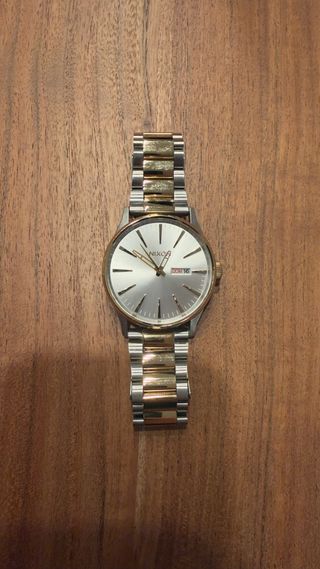 Reloj Nixon Sentry SS Oro y Plata