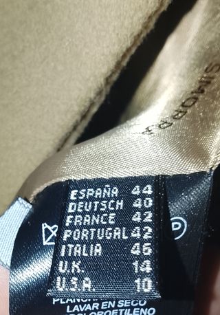 Abrigo capa lana y angora beige mujer