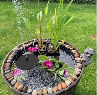 Luz Solar Jardim Lago Bomba Água