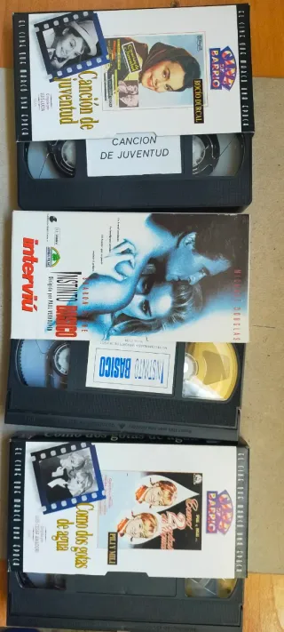 Lote 3 Películas VHS Canción de Juventud