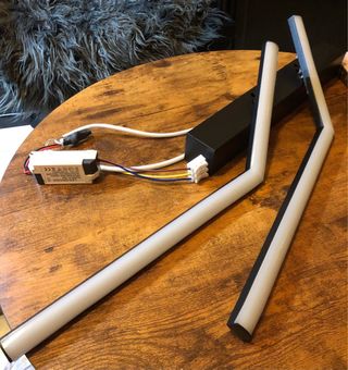 Candeeiro moderno minimalista preto/branco