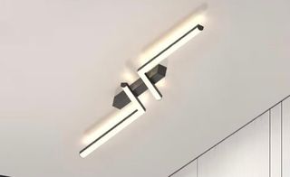 Candeeiro moderno minimalista preto/branco