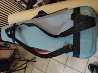 Custodia per violino rigida in tessuto grigio