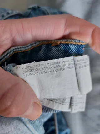 Pantalón tejano recto Pull&Bear azul