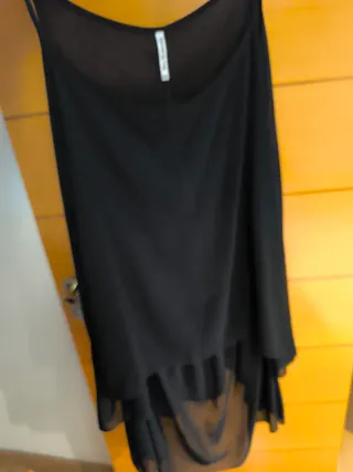 Blusa de tirantes negra