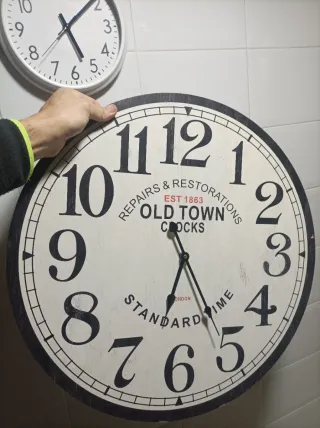 Reloj de Pared Old Town Clocks. Tamaño grande
