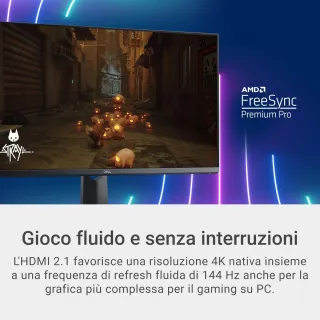 DELL MONITOR GAMING 32" 4K UHD 144Hz 1ms G3223Q