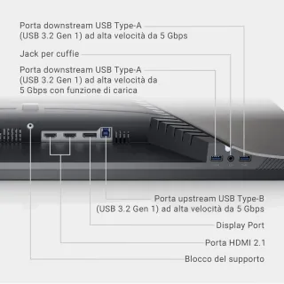 DELL MONITOR GAMING 32" 4K UHD 144Hz 1ms G3223Q