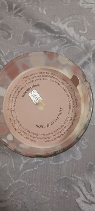 Candela profumata in vetro