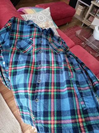 Sobrecamisa de cuadros para chico