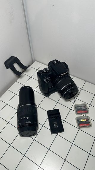 Kit Canon EOS 400D+2 Objetivos + Grip + Accesorios