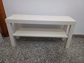 Mueble estantería y banco Ikea blanco