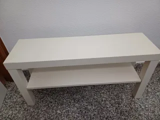 Mueble estantería y banco Ikea blanco