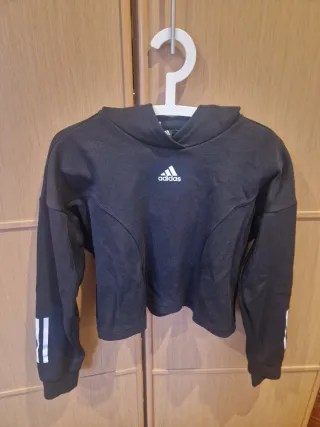 Sudadera Adidas Negra Corta
