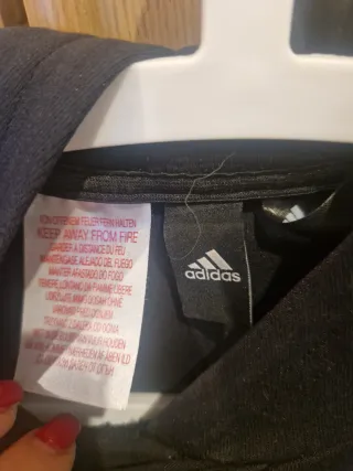 Sudadera Adidas Negra Corta