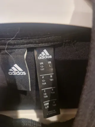 Sudadera Adidas Negra Corta