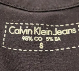 Maglietta CK Jeans grigia con strass