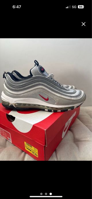 Nike Air Max 98 Plata y Rojo