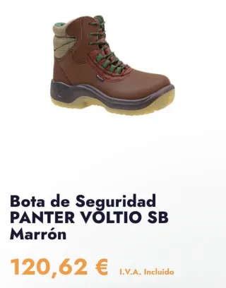 Botas de Seguridad Piel Marrón Nuevas