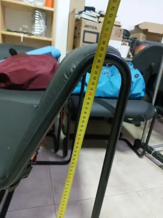 Sillones negros de piel sintética