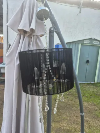 Lámpara de araña con cristales