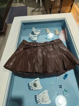 Falda corta polipiel SHEINBAE