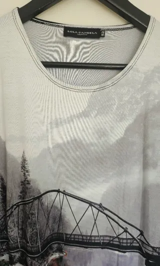 Vestido Lola Candela Estampado Puente Río Talla 52