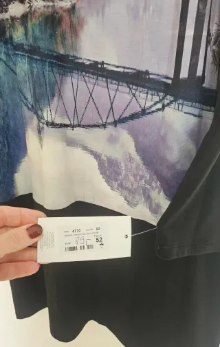 Vestido Lola Candela Estampado Puente Río Talla 52