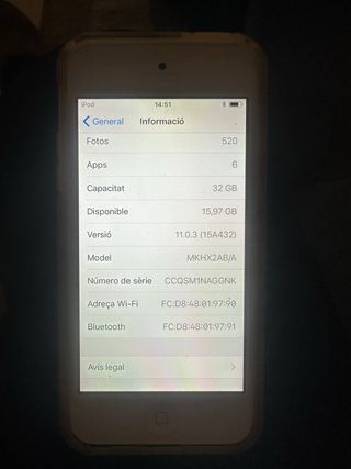 Apple iPod Touch Blanco