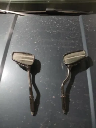 Espejos moto custom mano esqueleto