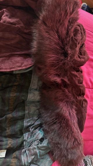 Cappotto con pelliccia sintetica