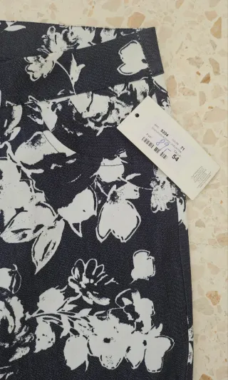 Pantalón Lola Candela Estampado Floral Azul Marino