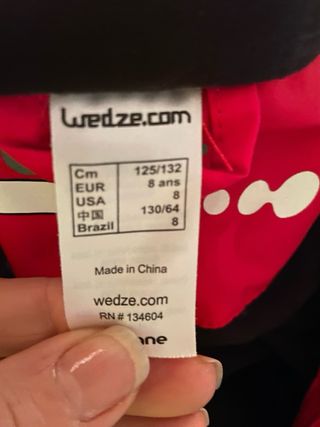 Mono nieve niña rosa y blanco l