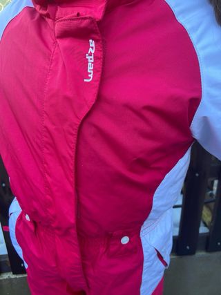 Mono nieve niña rosa y blanco l