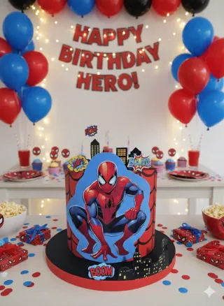 Torta scenografica Spiderman